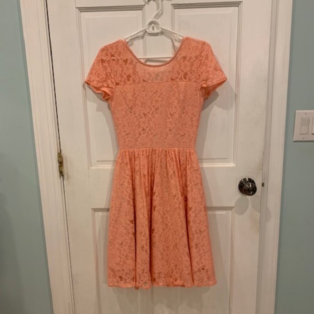 Apricity pink/peach lace dress